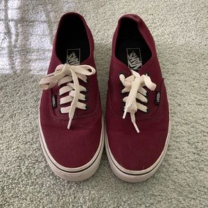 Womens Vans - Maroon